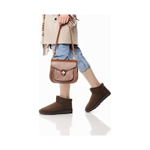 Nesilshoes Nesil Shoes Ypr 7391 Kahve Süet İçi Kürklü Su İtici Kadın Bot