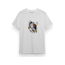 Kartal Pençesi Beyaz Kısa Kol Erkek Tshirt 001