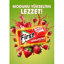 First Sensations Çilek Karamel Aromalı Sakız 12 x 27 G