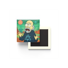 Fullmetal Alchemist Father - 9x9 Cm Baskılı Kare Buzdolap Magneti