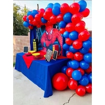 Spiderman Örümcek Adam Doğum Günü Balon Konsepti Seti 80 Adet Balon - Balon Zinciri