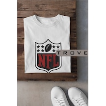Tarzsokak Unısex Kadın Erkek Nfl Amerikan Futbolu Canton Baskılı Siyah Beyaz % 100 Pamuk Tasarım T-shirt