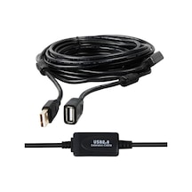 Pm-11955 10 Metre Usb-a 2.0 Dişi Erkek Uzatma Kablosu Siyah