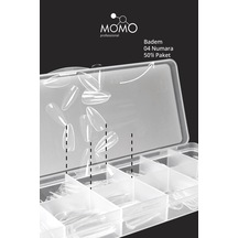 Momo Professional Soft Gel Tips Badem No:04 Tek Boy 50 Li Yedek Paket