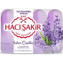 Hacı Şakir Bahar Çiçekleri Lavanta Güzellik Sabunu 4x70 G 3 Adet Diğer