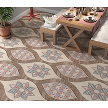 Yer Kaplama Zemin Kaplama Folyosu 65x130 Cm Tile Flowers