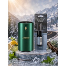 Areon Aromatik Difüzör Yeşil Klasik Metal + Arctic Road