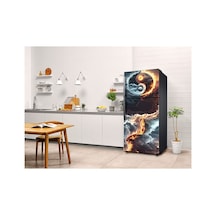 Siyah Gold Mermer Buzdolabı Kaplama Sticker Kendinden Yapışkanlı Folyo 75x200 Cm