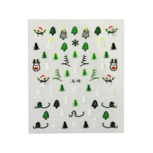 No.16 - 3d Tasarım Yapışkan Sticker Tırnak Dövmesi Nail Art