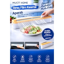 Mucit Home Streç Film Kesme Aparatı Streç Film Kesici Buzdolabı Folyo Kesme Streç Film Kesici
