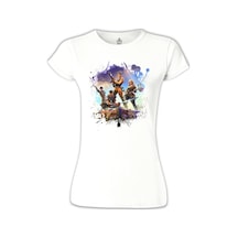 Fortnite - Station Beyaz Kadın Tshirt 001