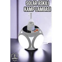 Güneş Enerjili Solar Aydınlatma Kamp Çadır Lambası Şarjlı Ampül Led Şarjlı El Semeglbl - 82 Feneri Işıldak