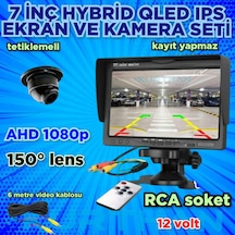 7inç Qled Ips Ekran Ve 1 Adet 4 3 Cm Ahd 1080p Kamera 12v