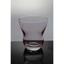 Paşabahçe El İmalatı Kristal Sıcak Kesim Bombeli Bardak 1 Adet 20109 - Pembe