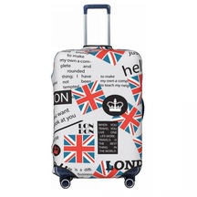 İngıltere Londra Birleşik Krallık Logosu Bagaj Kapağı Elastik İngiliz Bayrağı Seyahat Bavul Koruyucu Kapaklar