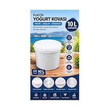 Plastik Yoğurt Kovası 10 Lt 5 Adet Beyaz - 928761826 Beyaz