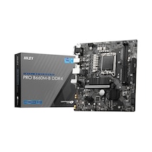 MSI PRO B660M-B DDR4 Intel B660 4600 MHz (OC) DDR4 Soket 1700 mATX Anakart