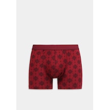 Colin's Colins Standart Fit Baskılı Erkek Bordo Boxer Cl1081518 Q1.v2 Bur Çok Renkli