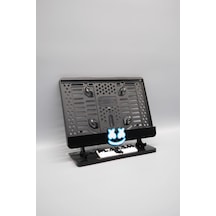 Neon Yüz 3d Kabartmalı Pleksi Mavi Motor Plakalığı - 848648013