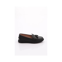 Dgn Ml5604-1 Kadin Loafer Ayakkabi Siyah Floater