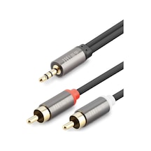 3.5 Mm To 2rca Kablo 2lıne Gold 1.5m Siyah Hdx1067