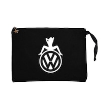 Volkswagen Woman Siyah Clutch Astarlı Cüzdan / El Çantası