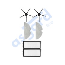 Roborock Q7 , Q7+ , Q7 Max , Q7 Max+ Uyumlu 2 Yan Fırça 2 Filtre 2 Mop Pkt-iasgf0000538