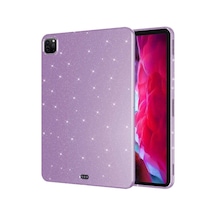 Apple Uyumlu iPad Pro 11 2020 2.nesil Simli Parlak Görünümlü Zore Tablet Koton Kılıf Arka Kapak