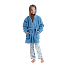 Kız Çocuk Polar Sabahlık 51639 - Mavi