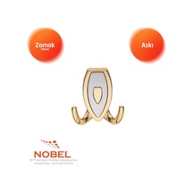 Zepli N Askı, Metal Vestiyer Askısı, 84 Gr, Dolap Ve Duvar Askılığı, Altin Matkrom Vidalı Altın