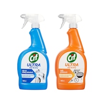 Cif Ultra Hız Güç Yağ Çözücü Sprey Leke Ve Kir Çıkarıcı 1000 Ml + Cif Kireç Sökücü Sprey 1000 Ml