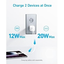 323 Usb-c & Usb-a Şarj Cihazı 33w, Powerdelivery, Activeshield Güvenlik Sistemi,%45 Daha Küçük