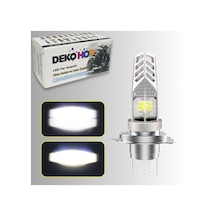 H4 Motosiklet Led Ampul Ve Led Işık 12-24v Beyaz Yüksek Performans Metal Gövde 1500 Lm