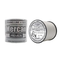 Mercan Pe Örgü Premium 4X İp 500 M Beyaz Misina