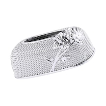 Mendil Kapak Ev Araba Tezgah Peçete Kağıt Kasa Dekoru Gümüş