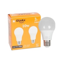 10w 2li Beyaz Led Ampül