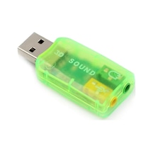 5.1 Usb Stereo Ses Adaptörü, Harici Ses Kartı, Pc Ve Dizüstü Bilgisayar İçin 3d Usb Ses Adaptörü