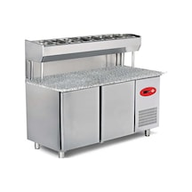 Granitli Pizza ve Salata Buzdolabı 3 Kapılı EMP.200.80.01-PSYG