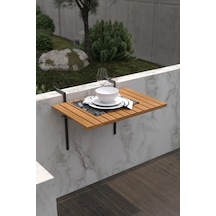 Retodesign Katlanır Askılı Balkon Masası 5001 Siyah