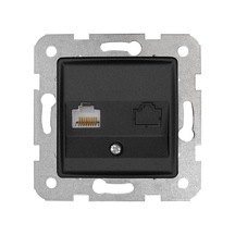 Linnera Life Gece Siyahı Tekli Data Cat5e Mekanizma Ve Kapak Diğer
