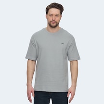 Slazenger VELLAMO Erkek Oversıze Gri Tişört