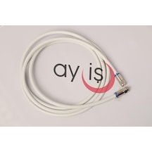 Ay-iş Rg6 4k/full Hd/3d Tv Uydu Kablosu, Saf Çelik Uçlu Anten/uydu Kablosu, Dvb-t, Dvb-c, Dvb-s, Dvb-s2 F Anten Ara 1 Metre