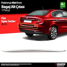 S-dizayn Fiat Egea Sd Krom Bagaj Alt Çıtası 2015-2020 A+ Kalite Mat Krom
