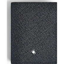 220391 Montblanc Sartorial 6 Cc Mavi Deri Kartlık