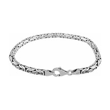Omar Silver Kral Kare Bileklik 2,5 mm 21/23 cm 8,80gr.