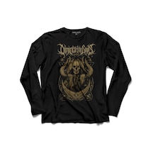 Ben Sahar Behemoth Metal Rock Kuru Kafa Skull 4 Uzun Kollu Tişört Baskılı Çocuk T-shirt 001