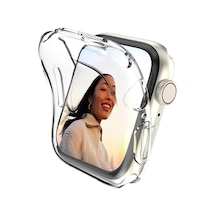 Xiaomi Redmi Watch 3 Active İle Uyumlu Silikon Kasa Ekran Koruyucu 360 Şeffaf Tam Kapatan Çerceve Pc Kasa Koruma Gard Çerçeve Şeffaf Çok Renkli