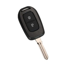 Autohan Keys Dacia Logan 2 Tuşlu Uzaktan Kumanda Anahtarı Kabı, Siyah Renk