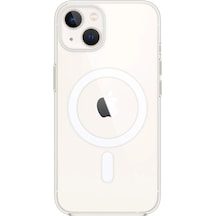 Apple iPhone Uyumlu  15 Plus Kılıf Pc Real Magsafe Kapak -  Şeffaf