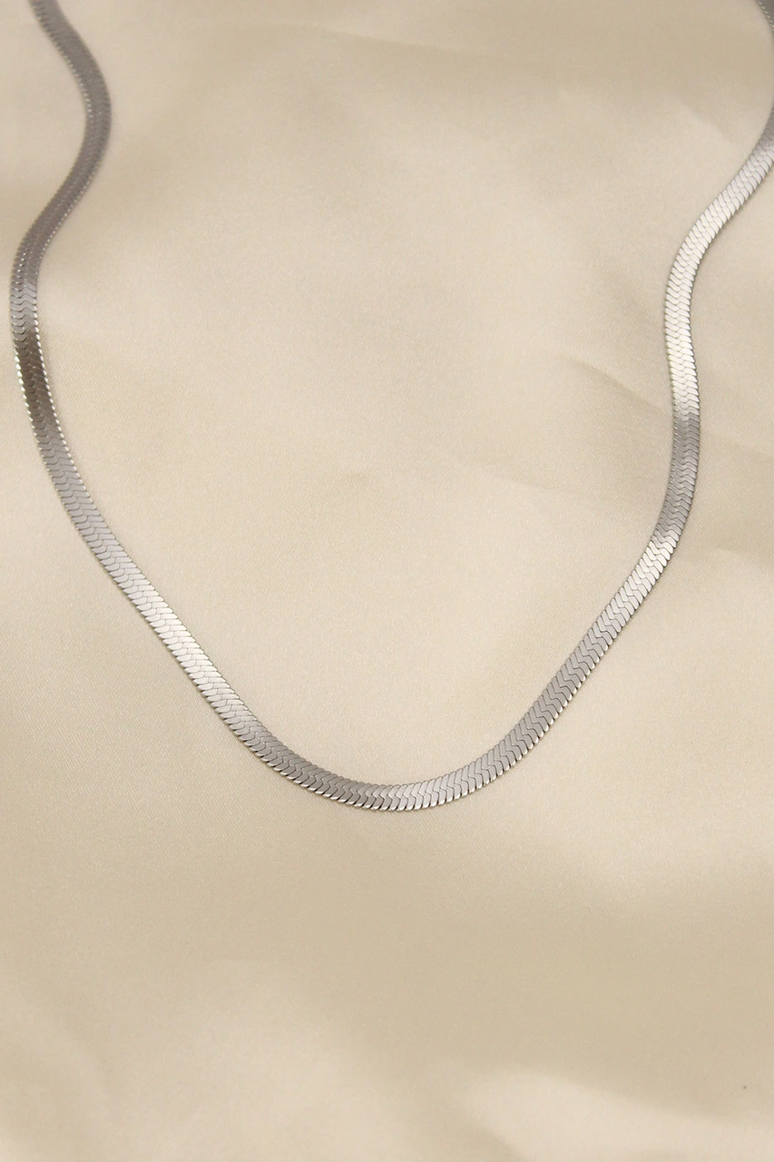 316l Çelik Silver Renk 45 Cm İtalyan Zincir Model Kadın Kolye Renkli